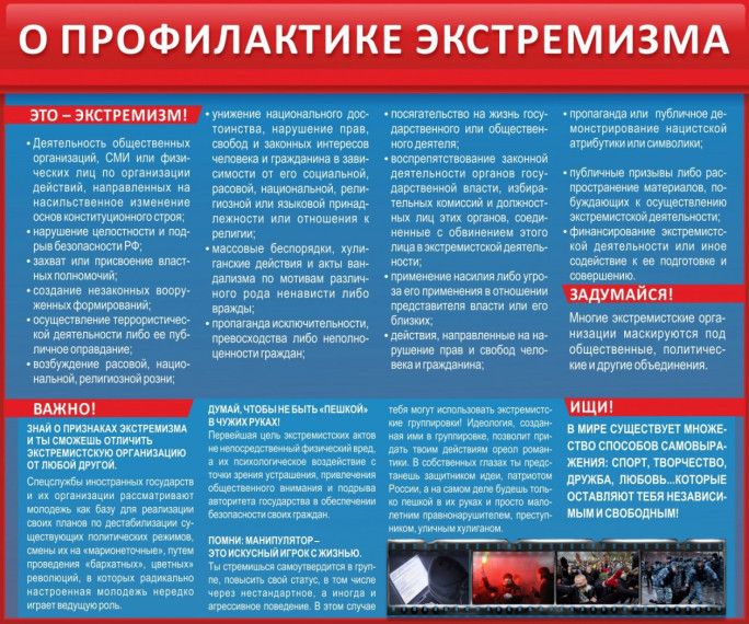 О профилактике экстремизма. О профилактике экстремизма.
